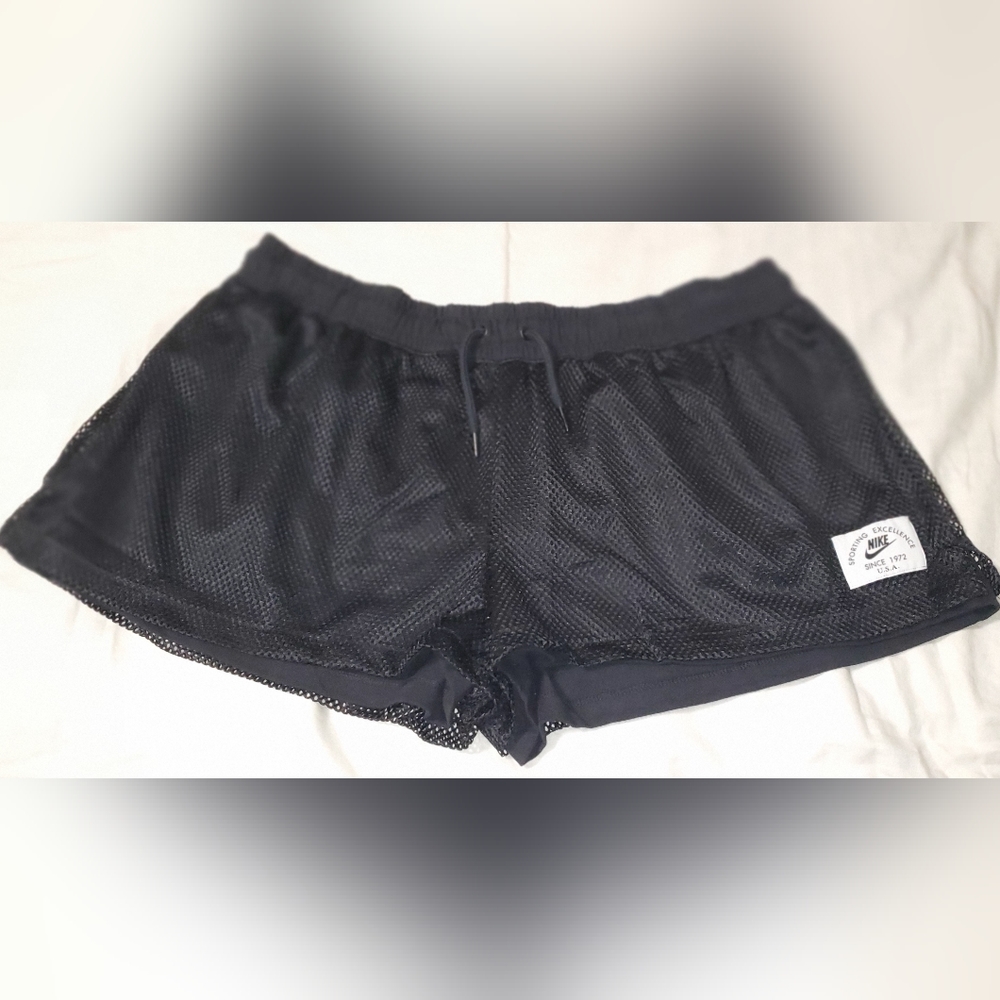 Women's mesh shorts.
